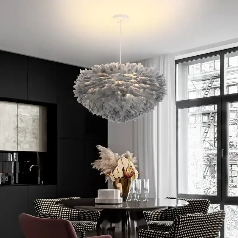 La Suspension Luminaire En Plume Style Aérien