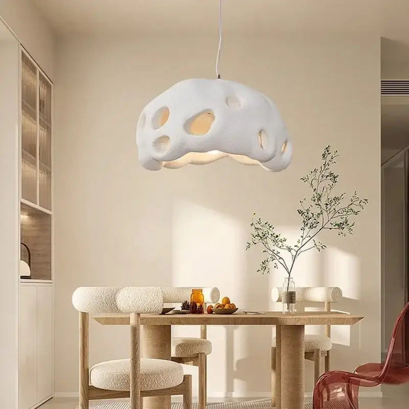 Suspension luminaire en résine design moderne
