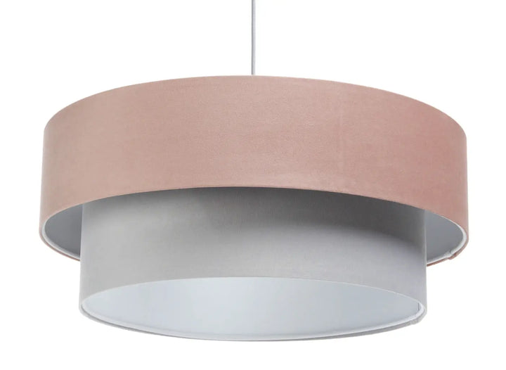 Pendant lamp Duo Jasmin – Old pink/Grey/Light grey