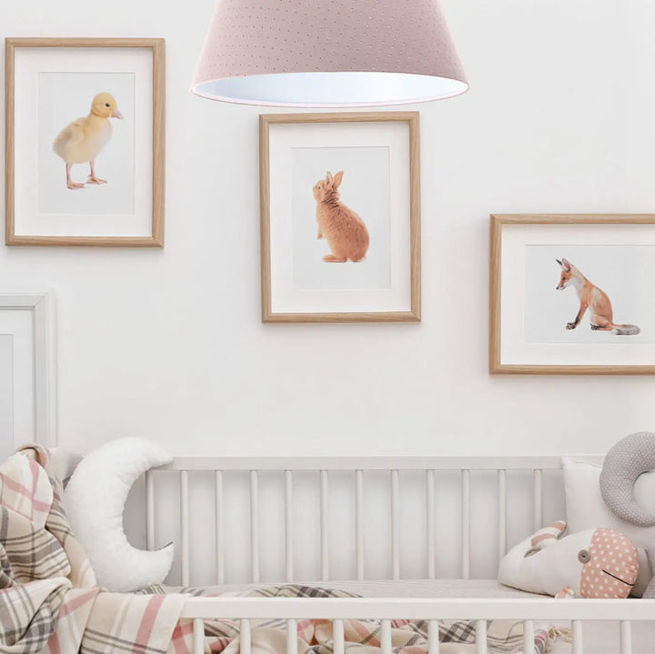 Suspension Luminaire | BELL JASMIN (Vieux Rose/Blanc)
