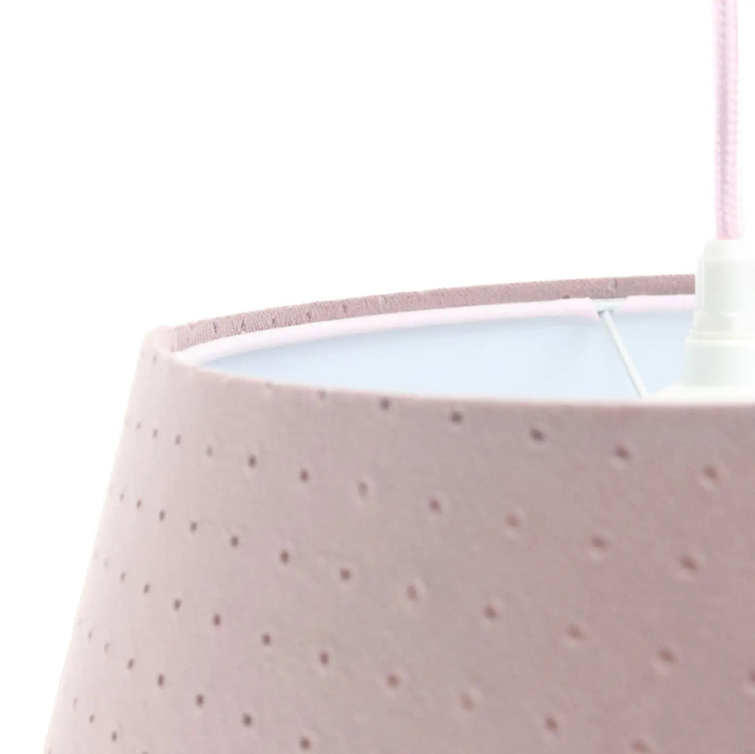 Suspension Luminaire | BELL JASMIN (Vieux Rose/Blanc)