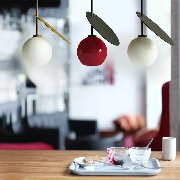 Suspension Luminaire Sphère Colorée Style Contemporain Chic