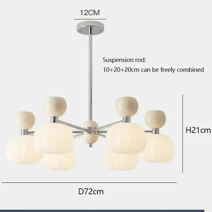 Suspension têtes moderne vert design écologique élan