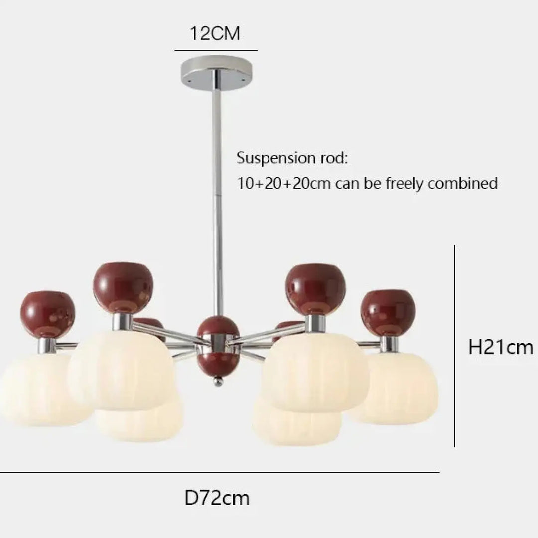 Suspension têtes moderne vert design écologique élan