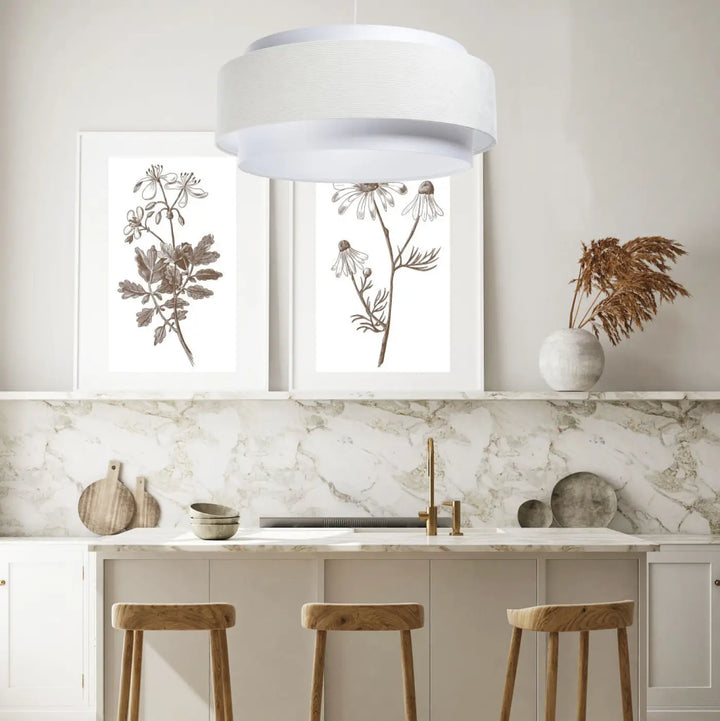 Suspension Luminaire | DOBLO CLASSIC (Blanc/Crème)