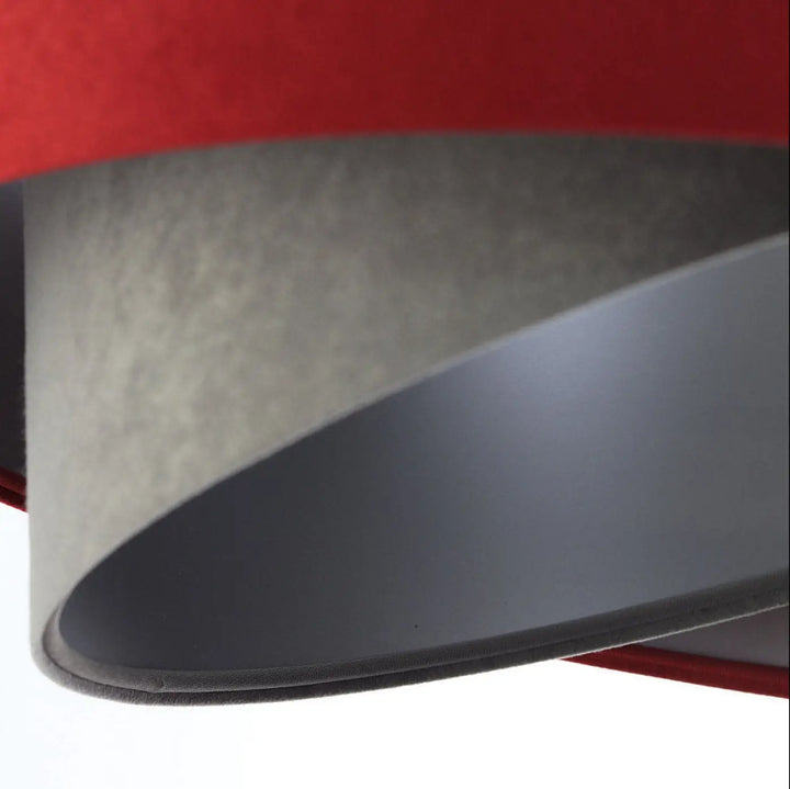 Suspension Luminaire | GALAXY VELOUR 50 cm (Bordeaux/Gris/Argent)