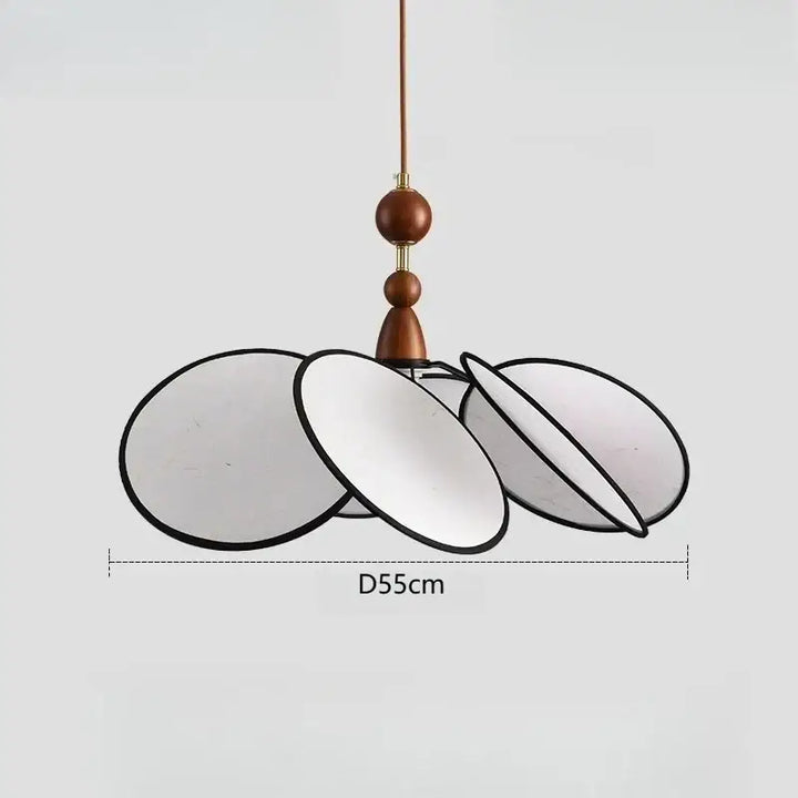 Suspension luminaire en tissu design scandinave au style épuré