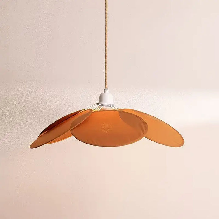 Suspension luminaire en tissu fleur style moderne raffiné