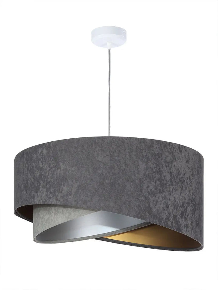 Suspension Luminaire | GALAXY VELOUR 50 cm Gris  (Graphite/Gris/Doré/Argent)