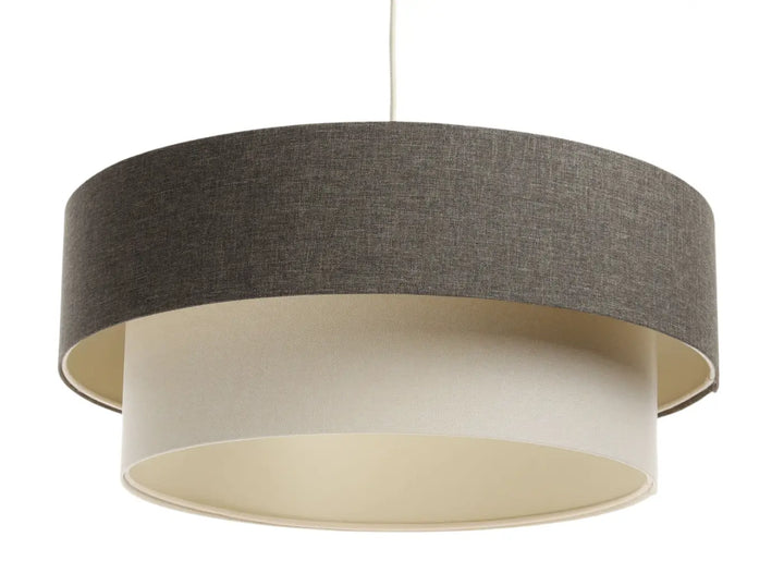 Pendant lamp Duo BOHO ELEGANT – Graphite/Creme/Ecru