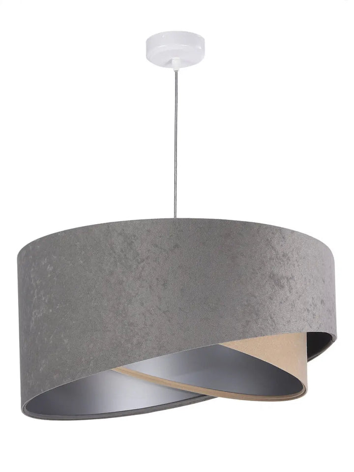 Suspension Luminaire | GALAXY VELOUR 50 cm  (Gris/Beige/Argent)