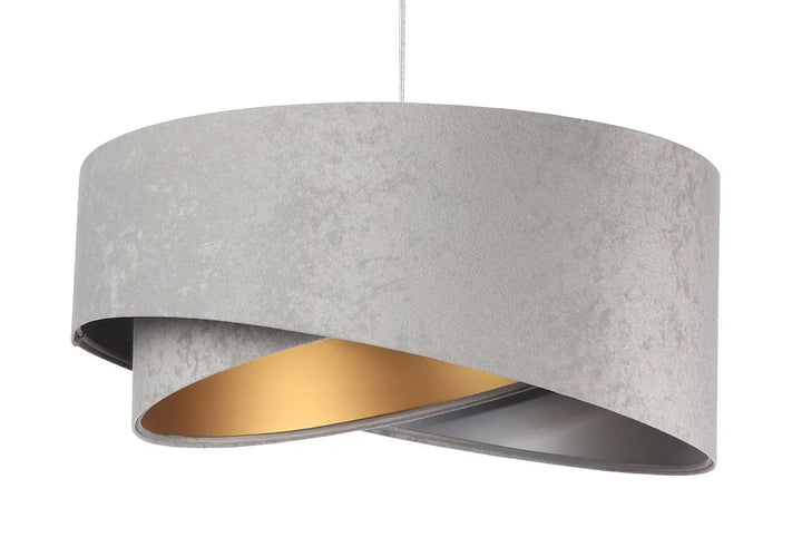 Suspension Luminaire | GALAXY VELOUR 50 cm Gris (Gris/Argent/Doré)