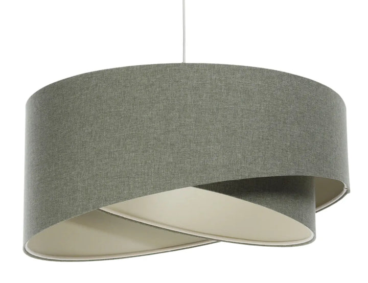 Pendant lamp GALAXY Boho Elegant – Grey green/Ecru