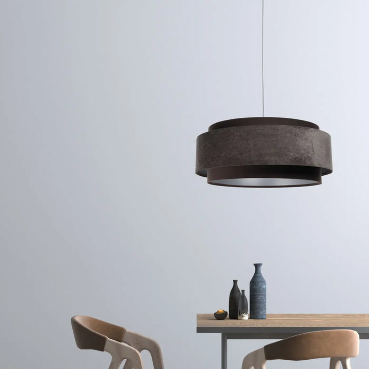 Suspension Luminaire | DOBLO CLASSIC (Marron/Argent)