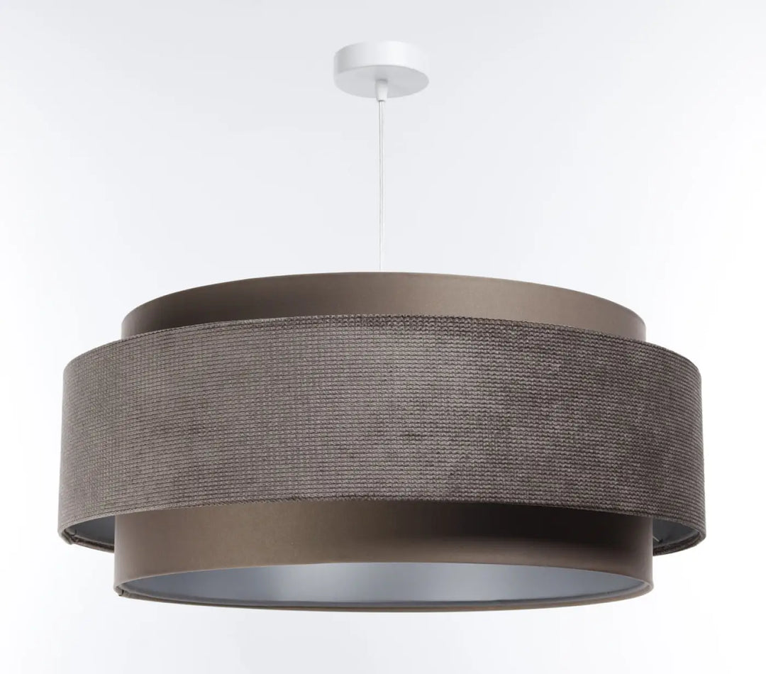 Suspension Luminaire | DOBLO CLASSIC (Marron Café/Argent)