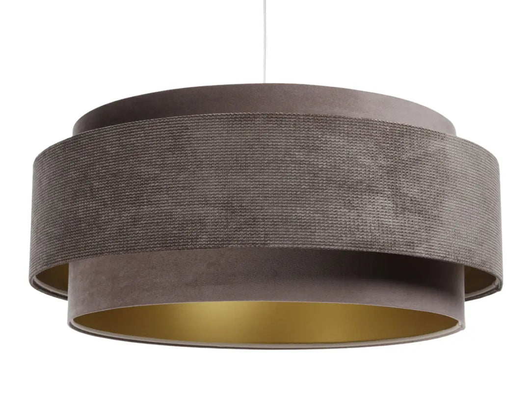 Pendant lamp Doblo Classic – Mocca/Gold
