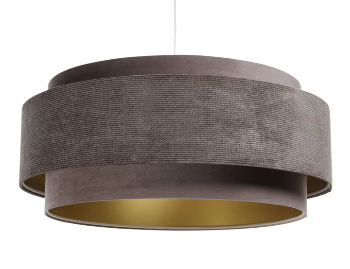 Pendant lamp Doblo Classic – Mocca/Gold