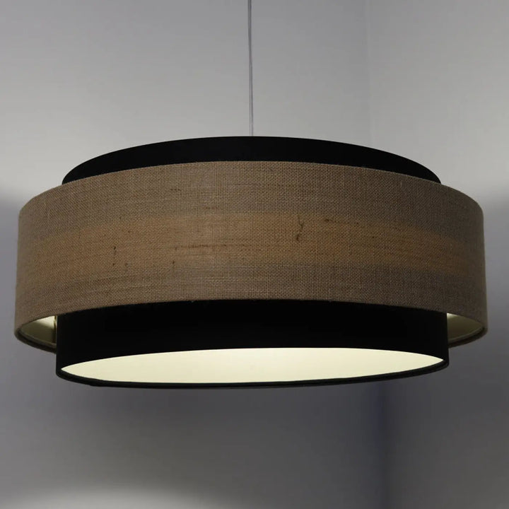 Suspension Luminaire | DOBLO CLASSIC (Noir /Beige/Ecru)