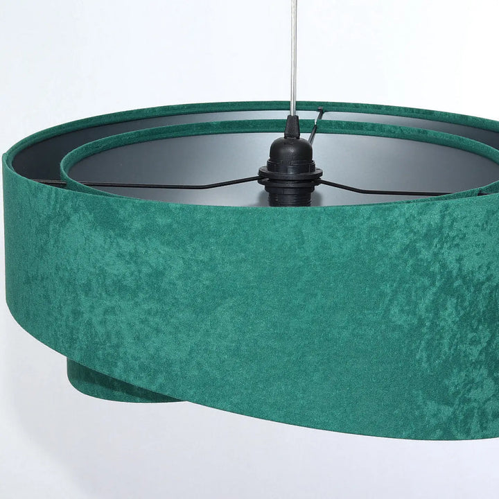 Suspension Luminaire | GALAXY VELOUR 50 cm (Vert/Argent)