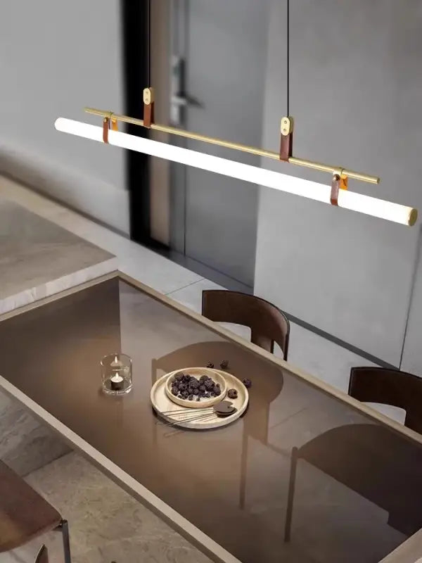 Suspension luminaire tube LED style industriel moderne

