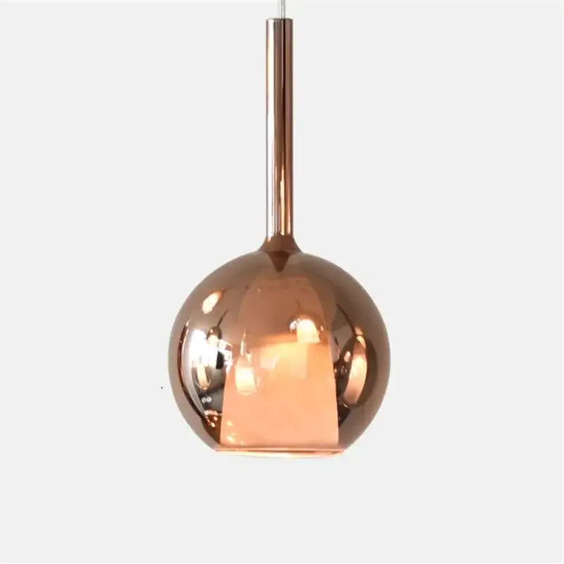 Suspension luminaire en verre ambré style moderne design