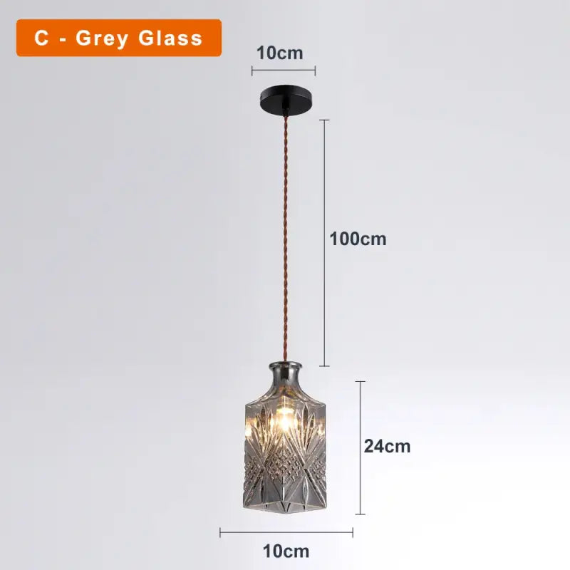 Suspension luminaire en verre ciselé style art déco élégant