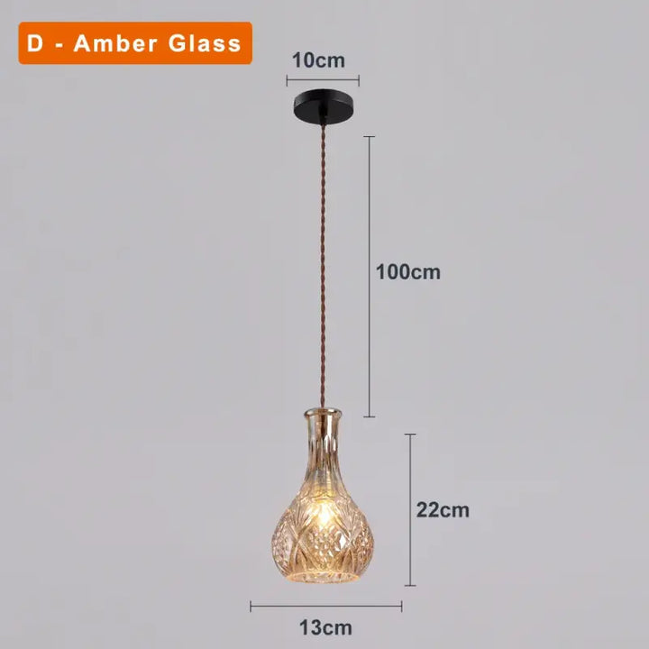 Suspension luminaire en verre ciselé style art déco élégant