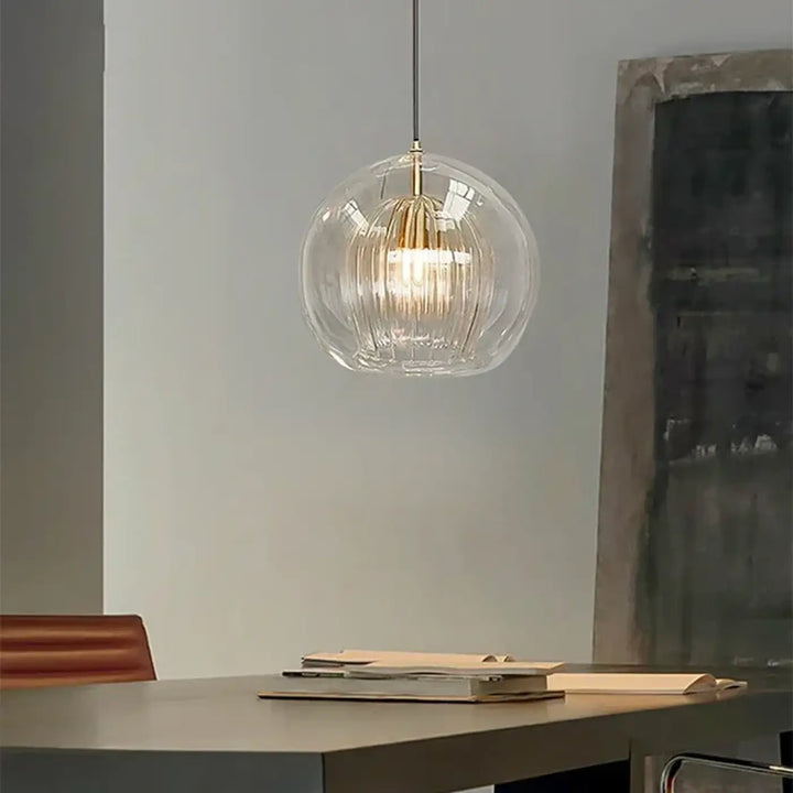 Suspension luminaire en verre style moderne pour intérieur chic