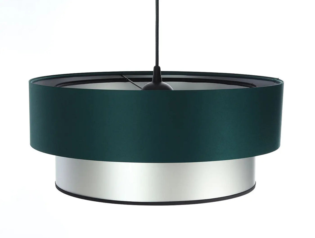 Suspension Luminaire | Duo (Vert Foncé/Argent)