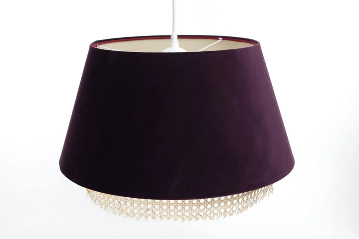 Suspension Luminaire | SENSEI RATTAN (VIOLET)