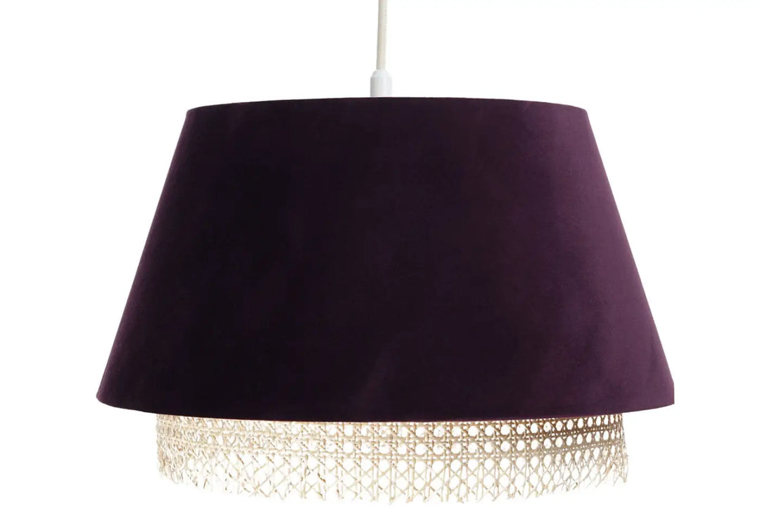 Suspension Luminaire | SENSEI RATTAN (VIOLET)