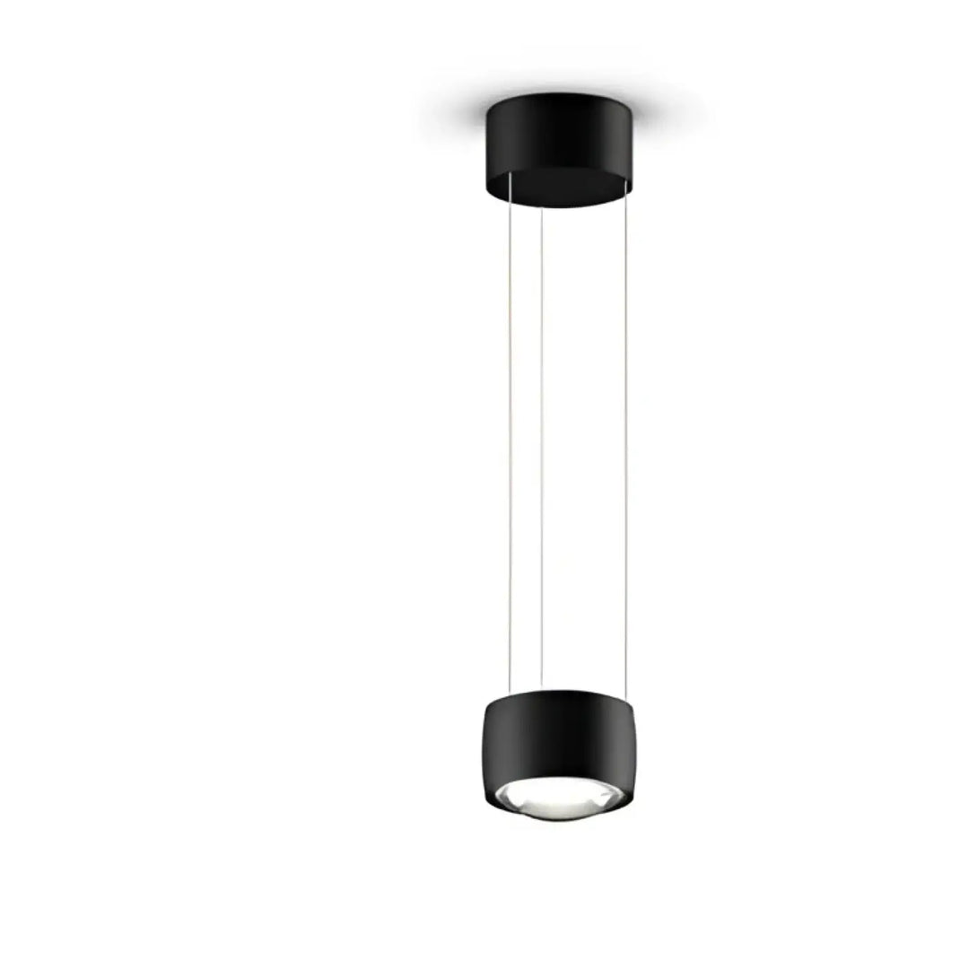 Suspension luminaire briss noir cylindrique en verre cristallin avec cordons transparents pour suspension luxe