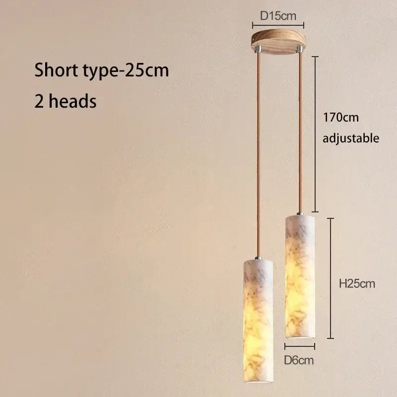 Suspension marbre led design élégant moderne