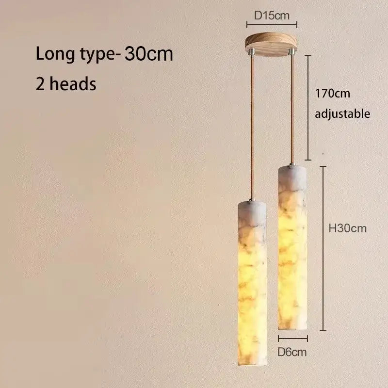 Suspension marbre led design élégant moderne