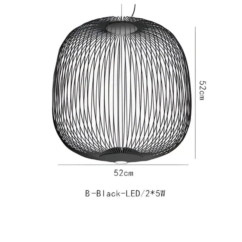 Suspension métal noir ou blanc contemporain décor chic