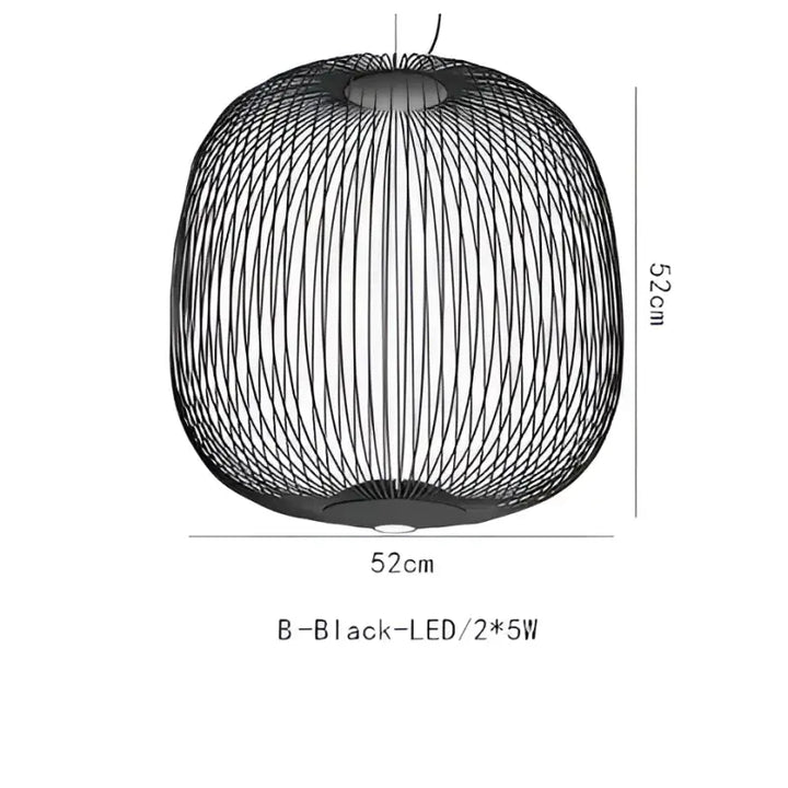 Suspension métal noir ou blanc contemporain décor chic