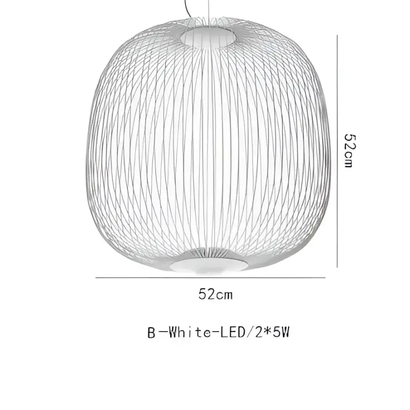 Suspension métal noir ou blanc contemporain décor chic