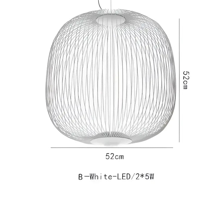 Suspension métal noir ou blanc contemporain décor chic