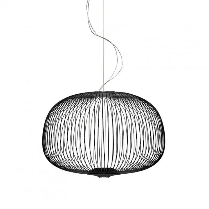Suspension métal noir ou blanc contemporain décor chic