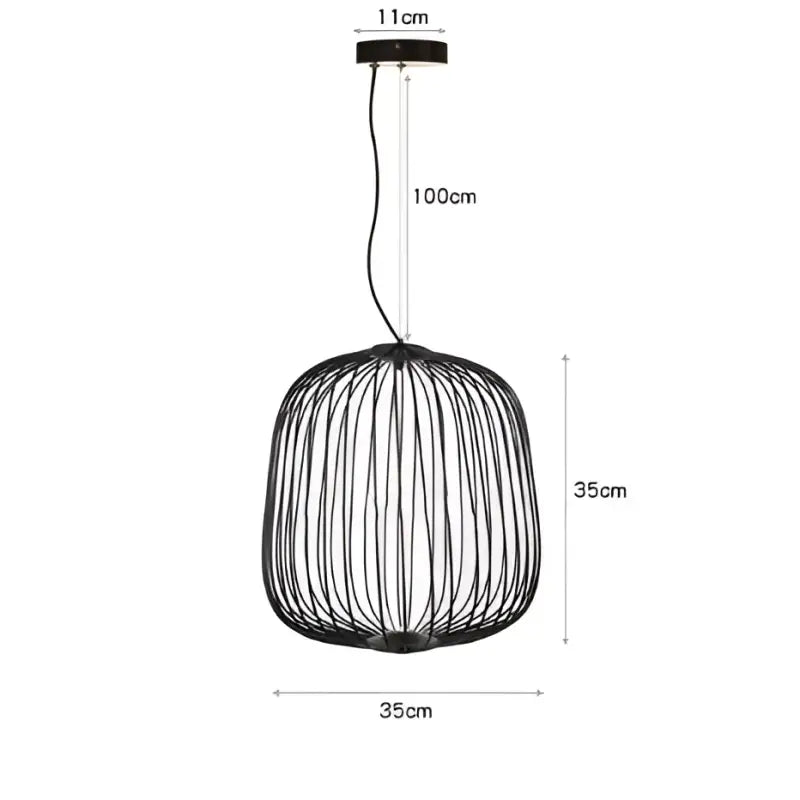 Suspension métal noir ou blanc contemporain décor chic