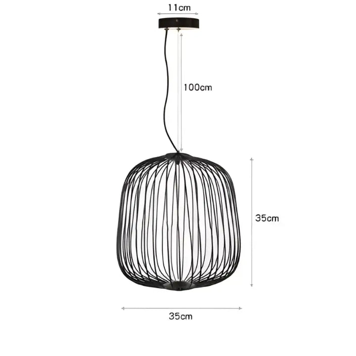 Suspension métal noir ou blanc contemporain décor chic