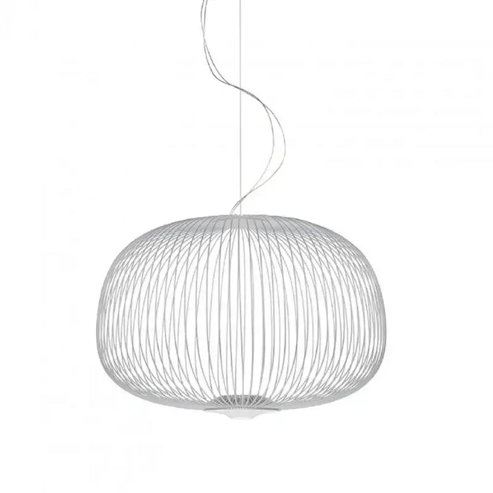 Suspension métal noir ou blanc contemporain décor chic
