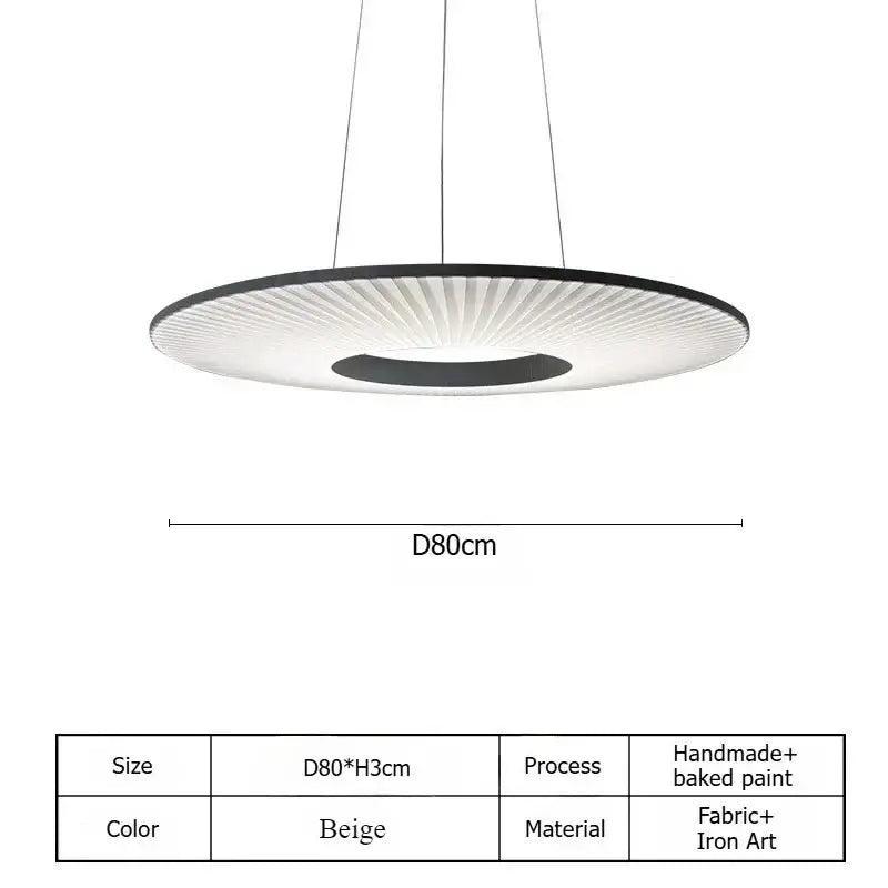 Suspension minimaliste beige avec structure style chic