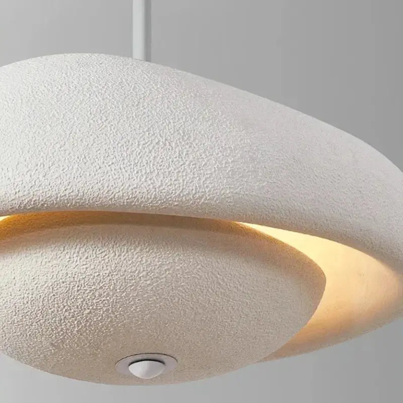 Suspension Moderne Design Dôme Texturé Blanc Noir Gris Intérieur Doré