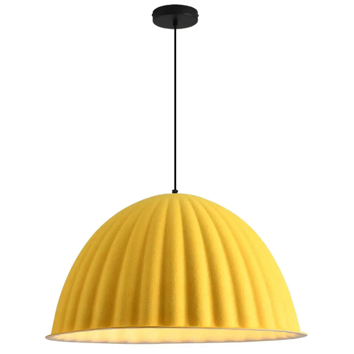 Suspension moderne en feutre côtelé style nordique