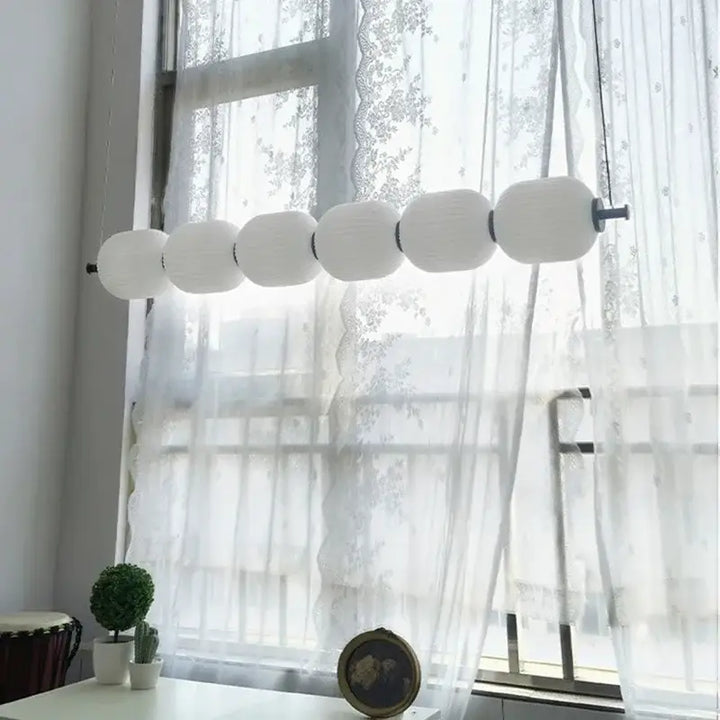Suspension Moderne Globes Plastique Opalin Style Minimaliste Blanc