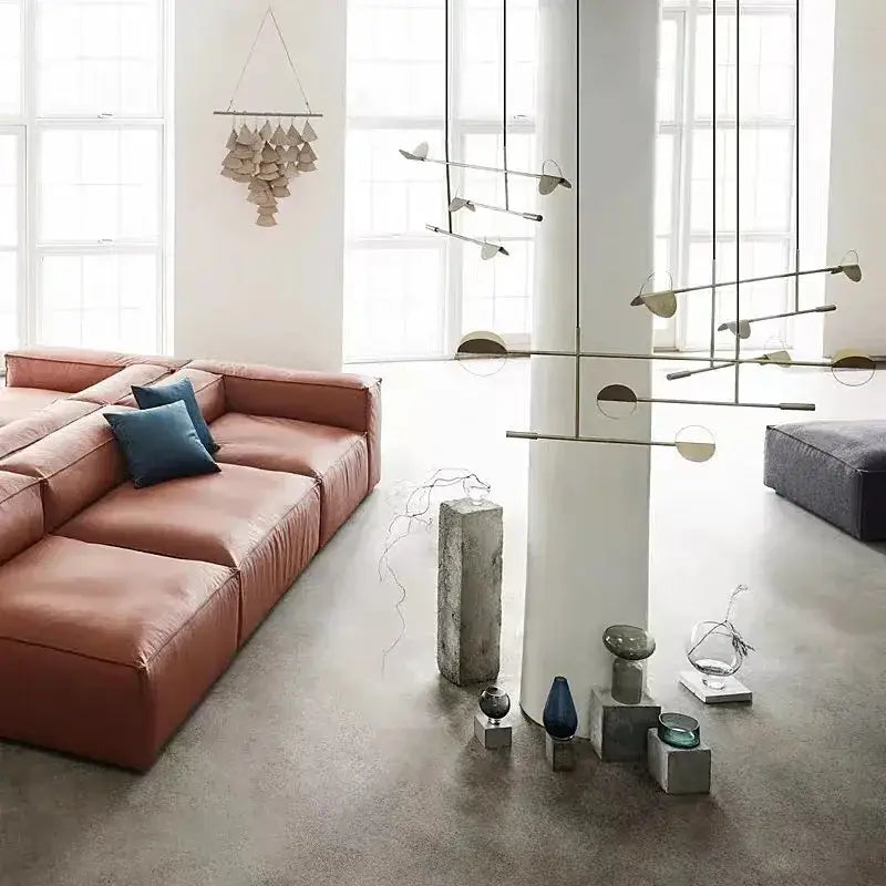 Suspension moderne graphique à globes noir doré élégant