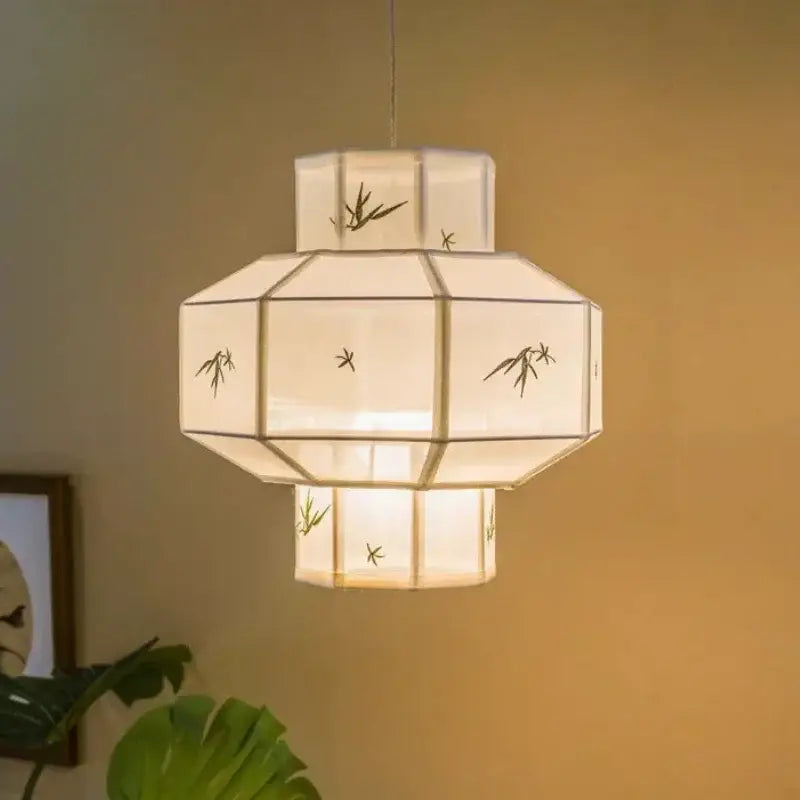 Suspension Moderne En Papier Inspirée Des Lanternes Traditionnelles