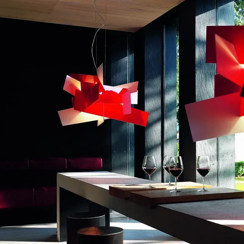 Suspension Moderne En Polycarbonate Style Abstrait Élégant