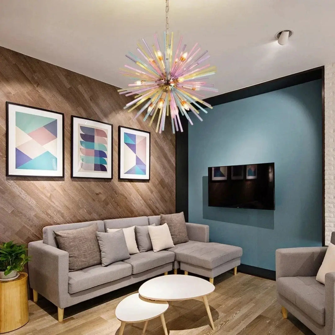 Suspension moderne et vive pour illuminer votre pièce de vie